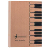 荣恒文创 五线谱·棕色宽距/音乐笔记 五线谱本 / 五线谱钢琴乐谱本子音乐笔记本乐理通用儿童练习本音符本学生初学者识谱本