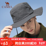 骆驼（CAMEL）渔夫帽男女夏季薄款大头围防晒遮阳太阳帽子大帽檐遮脸大沿帽