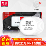 思创 ST-AGX.D 圆形KN95防尘过滤棉滤芯防工业粉尘打磨焊工装修滤棉独立包装