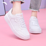 安踏（ANTA）女鞋板鞋女2025秋冬季新款低帮板鞋轻便透气小白鞋学生休闲运动鞋 【软底小白鞋8014】安踏白-4 38 (7码)