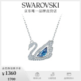 施华洛世奇（SWAROVSKI）Swan优雅天鹅项链女吊坠轻奢小众送女友生日礼物女 【爆款】125周年蓝色5533397