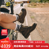 马丁（DR.MARTENS）1460英伦男女秋季美拉德疯马皮棕色女工装风马丁靴城市轻户外 深棕色 45