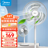 美的（Midea） 电风扇 家用风扇落地扇立式轻音节能电扇台扇迷你扇台立两用小风扇 【三叶450MM大线圈落地扇FSA40TZ】 家用落地扇