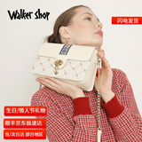 Walker Shop品牌包包女包轻奢女士斜挎包奢侈送老婆女友生日礼物女 米白色 情人节礼物