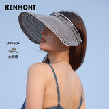 卡蒙（Kenmont）防晒帽防紫外线遮阳帽女春夏运动鸭舌帽潮显脸小空顶帽km-3869
