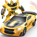 JJR/C变形车遥控汽车机器人男孩儿童玩具车rc遥控车碰碰车赛车生日礼物