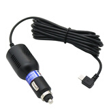 鹿途行车记录仪电源线 12-24V通用3A点烟器插头充电连接线 Type-C右弯头