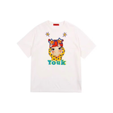 陆心媛（youk shim won）断款断码福利款宽松个性女士短袖T恤 狗蛋T恤 均码 均码