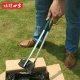 烧烤世家 烧烤炭夹碳夹子木炭加厚加长防烫火钳子烧烤工具炭夹加长腿炭夹