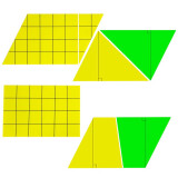 舜江 平面几何图形磁性面积计算公式推导模型磁吸附 多边形小学数学长方形平行四边形梯形三角形七件套