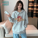 Halo Queen卫衣女学生连帽宽松套头韩版印花卫衣外套H13KW1297