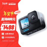 GoPro HERO10 Black 运动相机 户外摩托骑行防抖 水下潜水防水 滑雪照相机 Vlog数码运动摄像机