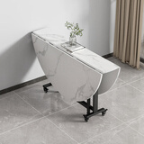 舒福思折叠餐桌椅组合小户型简易圆形吃饭桌子家用多功能移动收缩大圆桌 【单桌】1.4米 适用8-10人