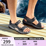 斯凯奇（Skechers）凉鞋夏季男鞋户外休闲沙滩鞋魔术贴增高凉鞋204105