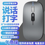 斯泰克（stiger）AI智能语音蓝牙无线鼠标 人体工学设计轻量化 适用于苹果华为电脑充电办公鼠标三模语音打字翻识别