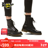 马丁（DR.MARTENS）1460 W英伦秋季经典款通勤光面皮黑色马丁靴 黑色 37 建议拍大一码