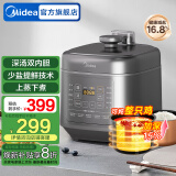 美的（Midea）电压力锅电高压锅电饭锅电饭煲新款家用双胆多功能智能预约不沾大容量2-10人煲汤炖肉 【重磅新品】深汤双胆 5L