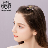 Royal sasa皇家莎莎头饰发抓夹成人发饰发夹马尾夹刘海夹顶夹中号水钻发夹