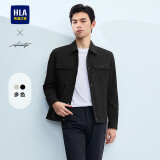 HLA海澜之家夹克男25轻商务时尚系列翻领挺括外套男春季