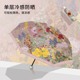 ENGMARSS 英玛仕雨伞手动遮阳太阳伞大号晴雨两用女折叠便携防晒防紫外线粉色花卉