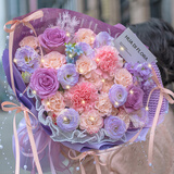 百花馆鲜花速递康乃馨花束真花生日礼物送妈妈母亲节长辈同城配送小时达 永远做公主|dyr71