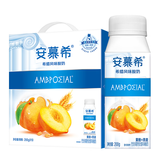 伊利安慕希黄桃燕麦风味酸牛奶200g*10盒/箱 多35%蛋白质 礼盒装