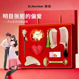 潮骏正宗天然牛角梳镜子按摩刮痧生日礼盒物送妈女友老婆实用高档套装 豪华加量琳琅礼盒套装 闺蜜新娘长辈母亲教师员工毕业纪念日