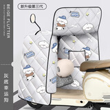 浪漫美西（langmanmeixi）电动车挡风被四季通用全包双面防水电瓶摩托车夏防风防晒罩春秋款 全包四季款【双面防水+可收纳】灰底幸运小狗