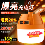 精忠报国露营灯超长续航应急照明灯超亮摆地摊照明灯移动户外充电照明灯 1000W-送数据线+充电宝功能