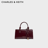 CHARLES&KEITHkerry单肩包简约挂饰手提斜挎包女生日女神节礼物CK2-30271481 Mulberry Plum紫红色 小包