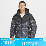 耐克（NIKE）男子 风行者系列 防风拒水印花连帽羽绒夹克 HQ4184-010 XL