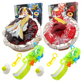 乐乐兄弟奥迪双钻战斗王飓风战魂玩具套装儿童剑旋陀螺对战男孩子生日礼物 超化裂天魔剑+狱火雷锤