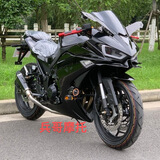 车兰达机车摩托车川崎小忍者R3v6燃油趴赛250cc二手跑车地平线燃油整车 黑武士R3 单缸风冷250cc没有手续送车牌