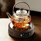 泥也煮茶壶养生玻璃煮茶器套装烧水壶电陶炉加热2024新款家用茶具整套