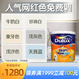 多乐士（Dulux）乳胶漆劲护无添加竹炭瓷洁抗菌五合一油漆涂料A8145 18L定制品