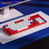 达尔优（dareu）EK815pro机械键盘游戏键盘98配列 多媒体旋钮全键无冲背光拼色键盘 乘风破浪