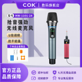 C.O.K(MW-1100-24)COK手持一拖二可充电万能无线话筒户外家用唱歌KTV麦克风 MW-1101-24