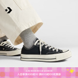 匡威（Converse）官方 1970S男女经典低帮帆布鞋黑色162058C 162058C/黑色 45