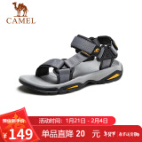 骆驼（CAMEL）  户外沙滩潮流平底休闲男士凉鞋子 A822162412 灰色 40