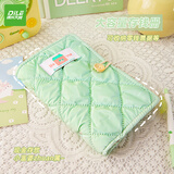 递乐大容量现金存钱本A6布艺活页存钱夹现金纸币收纳册攒钱纪念钞票据收藏10张/本 00220013绿色单本