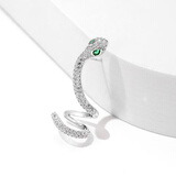 Qlady小蛇耳钉女2025年新款气质高级感耳骨钉小众独特耳环女轻奢耳饰