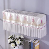 京寻蕾丝挂机空调罩全包裹开机不取空调防尘 简约孔雀(1P-1.5P)