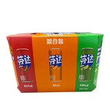 可口可乐芬达西瓜味*2+橙子味*4+苹果味*2 摩登罐混合装330ml*8罐
