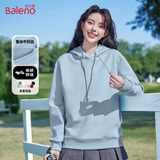 班尼路（Baleno）牛奶丝连帽潮流卫衣女2025春秋女装时尚百搭宽松休闲连帽上衣外套