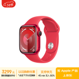 Apple/苹果 Watch Series 9 智能手表GPS+蜂窝款41毫米红色铝金属表壳红色运动型表带M/L MRY93CH/A