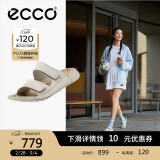 爱步（ECCO）勃肯鞋女 平底外穿凉拖鞋 软底运动沙滩鞋  科摩206823 石灰色20682302378 38