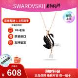 施华洛世奇（SWAROVSKI）天鹅项链系列 优雅魅力锁骨链 生日新年情人节礼物送女友时尚饰品 【此沙同款】大号黑天鹅5678045