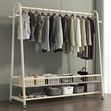 圣诺依琳衣帽架服装展示架落地挂衣架家用卧室带框收纳架 180*170白