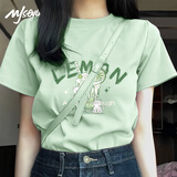 MJ STYLE纯棉短袖t恤女新款2026年夏季潮流oversize舒适显瘦休闲宽松半袖