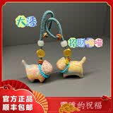杭州灵隐非遗大漆多彩可爱招財好运小猫咪包挂件钥匙扣手机链饰品 大漆猫咪单个【颜色纹理随机】